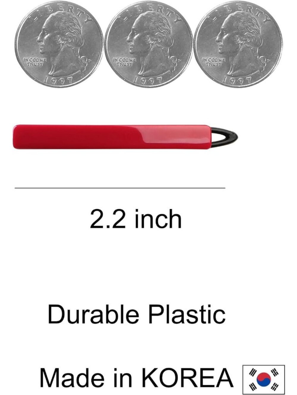 14 Pack BPA-Free Barrettes for Fine Hair | Non-Slip Plastic Hair Clips for Women - Picture 2 of 6